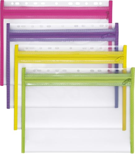 Pochettes Protège-Documents A4 Transparentes - Lot De 10, PP 130 Microns, Perforations Euro - Archivage Et Transport