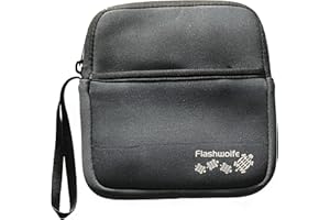 archgon / Flashwoife Custodia Manica Manica in Neoprene per CD Esterno unità Dvd-Blu-Ray e Disco Rigido con vano portaoggetti aggiuntivo