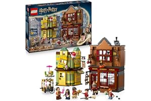 LEGO Harry Potter Artículos de Calidad para Quidditch y Heladería - Tiendas del Callejón Diagon de Juguete - 6 Minifiguras, Nimbus 2000 y Snitch Dorada - Regalo para Niños y Niñas de 8+ Años 76452