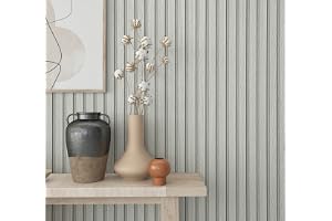 marburg Tapet med trälook, grå, beige, dekorativa sömmar, 3D-effekt, non-woven tapet, vardagsrum, sovrum, 10,05 x 0,53 m, til