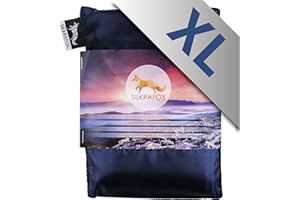 Silkrafox XL - super-king-sized ultralight sleeping bag liner, artificial silk inlett, perfect for hiking, backpacking, outdoor activities