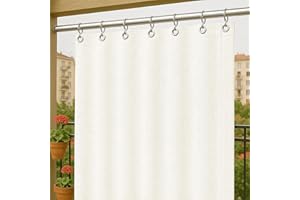 Byour3 - Toldos Exteriores Impermeables con Ojales Metálicos Anti-Moho - Cortinas Laterales Opacas Gazebo Toldo Lona Solar Parasol Balcón Terraza Jardin Pergola (Marfil, L.400x290H)