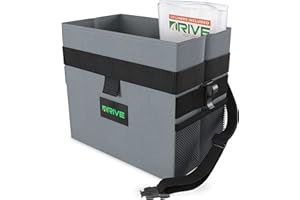 DRIVE AUTO PRODUCTS Der Drive Auto Abfalleimer - Das Beste AutoMülleimer & Müllbeutel System für jedes Fahrzeug | Frei hängender Abfallkorb inkl. Mülltüten | Universal & Wasserdicht