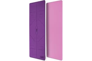 RE:SPORT Yogamatte Phthalatfrei | Gymnastikmatte rutschfest | Fitnessmatte schadstofffrei | Trainingsmatte mit Tragegurt Phthalatfrei 183 x 61 x 0,6 cm