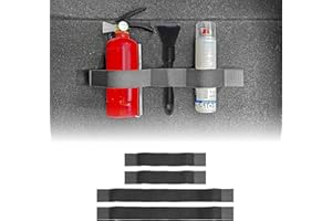 MyGadget 4x Supporto Auto con Chiusura Auto-adesiva [ 2x 20cm | 2x 40cm ] - Portaoggetti per Bagagliaio - Elastici per Accessori come Ombrello | Oggetti per Cani