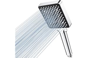 Magichome High Pressure Shower Head with 6 Spray Modes, Power Handheld Shower Head for Low Water Pressure, Easy Installation & Chrome Finish