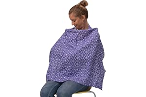 Urban Kanga Cubierta para Lactancia de Muselina Cubre Lactancia Pañuelo Bufanda de Lactancia (Iris Geo)