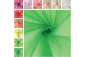 Panini Tessuti, Tessuto Tulle Morbido Venduto al Mezzo Metro, 1 qtà = 50 cm; 2 qtà = 100 cm Abbigliamento Unisex e Accessori