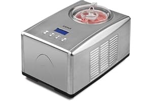 G3 Ferrari G20035 Cremosa - Heladera, 150 W, 1,5 litros, acero inoxidable