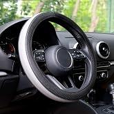 Automix Direksiyon Kılıfı &Ccedil;ember Gri &amp; Siyah | Kaymaz ve Ergonomik Tasarım | Konforlu S&uuml;r&uuml;ş ve Şık G&ouml;r&uuml;n&uuml;m