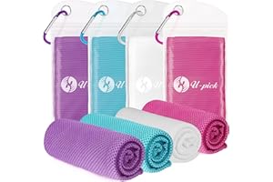 U-pick Kühlende Handtücher, 101,6 x 30,5 cm, atmungsaktives Mikrofaser-Handtuch, kühlendes Handtuch für Hals und Gesicht, Schweißhandtuch für Fitnessstudio, Yoga, Workout, Golf, Sport, Camping,