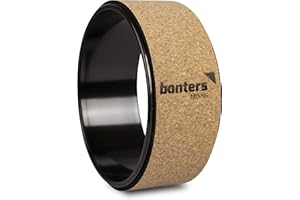 banters Koło do jogi z naturalnego korka, wraz z plakatem z ćwiczeniami