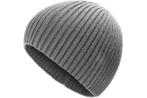 ZLYC Men Winter Knit Beanie Hat Warm Ribbed Fashion Daily Skull Cap