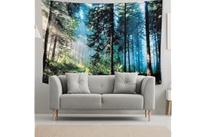 riijk Arazzo da parete grande, 200 x 150 cm, motivo "foresta di luce" anche come arazzo da gioco, grande telo da parete per una grande atmosfera di stanza