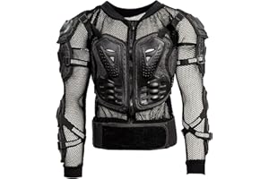 Bohmberg Armatura Moto Protezione di Motocross Giacca Moto Corpo Armatura Indumenti di Protezione Completa Moto Professionale Sportivo per Uomo Adulto Spina Dorsale Tuta da Motociclista