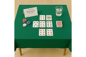 Byour3 - Panno Verde Per Tavolo Da Gioco - Quadrato Rettangolare Carte Poker Torneo Burraco Copritavolo Tombola Natalizia Giochi Da Tavola Mollettone Proteggi Tavolo Verde Biliardo (4 posti 145x145cm)