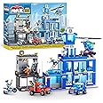 MAX Adventure Police Headquarters Playset (889 pieces) Building Bricks Toys For Kids 5+ Create Vehicles and More Unbox Discover, Major Brand Compatible