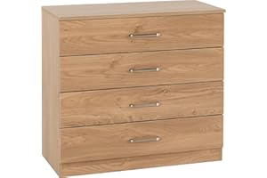 Seconique Dakota 4 Drawer Chest in Oak Effect