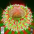 JXLEDAYY 403 FT 1000 LED String Lights Outdoor Fairy Lights Plug in Super Long Christmas Lights with Remote Timer 8 Modes for Xmas Tree Yard Outside Garden House Party Wedding Decoration-Red+Green