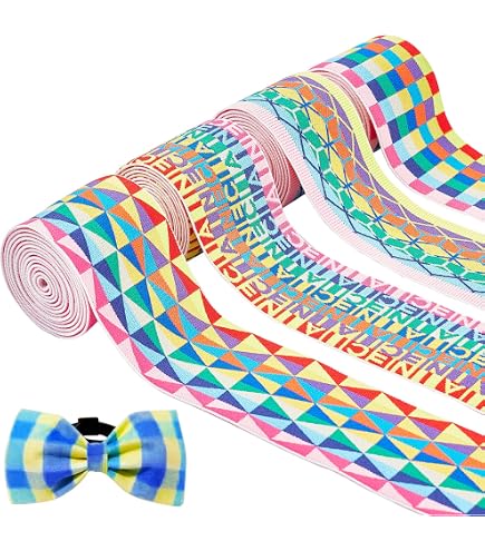 Elastisches Paillettenband – 4 Muster, Je 0,91 M, 3,8 Cm Breit, Für Basteln, Nähen & Dekoration, 4-teiliges Set
