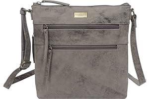 ASSOTS Crossbody Bags for Women – Real Leather Sling with Multiple Pockets and Adjustable Strap – Perfect for Daily Use and Gifting