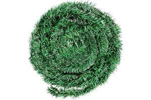 DONGZHI Weihnachtsgirlande 33m | Grün Tannengirlande künstlich wie echt | Girlande Weihnachten Outdoor für Dekoration