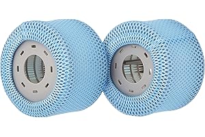 MSpa Twin Replacement Filter Cartridges 2 x Ersatz-Filterkartuschen Whirlpool-Zubehör, 90 Falten, passend Modelle, Polypropylen, weiß, Einheitsgröße