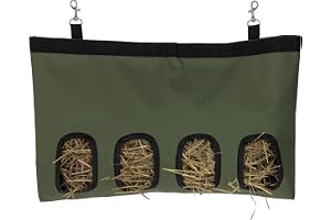 Kerbl Pet Höpåse L, Olivgrön, 46 X 29 X 4 Cm, 2 Matplatser, Höpåse, Hängande Matpåse, Kaniner, Harar, Marsvin
