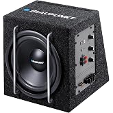Blaupunkt GTB 8200 A Active Car Subwoofer 75 W 30-200 Hz RCA MDF 25 cm