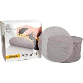 Mirka Abranet discos de lija de red &Oslash; 150 mm cierre adhesivo / grano P120 / 50 piezas / para lijar madera, masilla, barniz, p