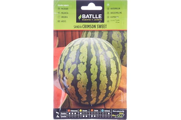 Semences horticoles de Batlle - Pastèque Crimson sweet (7g), vert