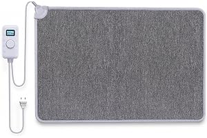 Mi-Heat Warm Feet infraröd värmematta 55x80cm grå/antracit - ca 40°C - med styrenhet, timerfunktion, golv, 230V, matta med sl