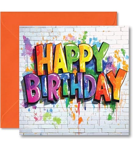 Edition Seidel Premium verjaardagskaart met envelop. Wenskaart wenskaart bilet Happy Birthday man vrouw kind verjaardag eenvoudige witte kaart lettertype hart (G3085 SW023