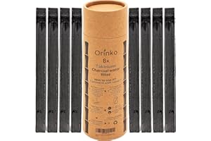 Orinko 8 Binchōtan Bio | Carbone Vegetale Attivo Takesumi di Bambù per la Purificazione Dell'acqua + ebook | Di' addio All'acqua in Bottiglia col Nostro Carbone Attivo [Soddisfatti o Rimborsati]
