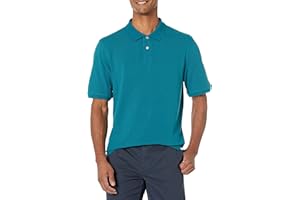 Amazon Essentials Men's Regular-Fit Cotton Pique Polo Shirt (Available in Big & Tall)