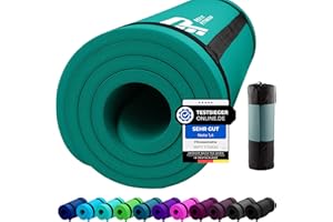 REFIT FITNESS Sportmatte Comfort-Max 190 x 60 x 1.5 cm [PainProtect & SmartCell NBR] Yogamatte Rutschfest + Tragegurt - Gymnastikmatte - Matte für Sport Yoga Gymnastik Pilates - Jetzt Farbe wählen