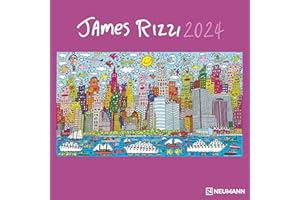 ‎N NEUMANNVERLAGE N NEUMANN VERLAGE James Rizzi Broschürenkalender 2024, im Format 30 x 30 cm (30 x 60 geöffnet), Monatskalender im Pop Art Stil, Kunstkalender mit Illustrationen