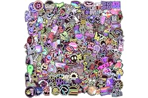 Willingood Aufkleber wasserdichte vinyl aufkleber [200 st¨¹cke, neonschild stil] graffiti stil aufkleber f¨¹r auto motorr?der fahrrad skateboard snowboard gep?ck laptop aufkleber macbook iPad und mehr