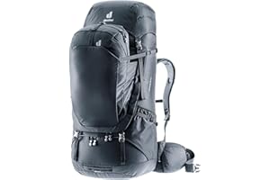 deuter Męski plecak podróżny Voyager 65+10, czarny, 10 l, Czarny, 65+10 L