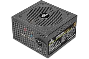 Yeyian Raiden 650W 80+ Alimentatore per PC Non modulare in Bronzo | PCIE6+2 | ATX 12V Versione 2.0 | 80+Bronzo | Cavi Piatti | Ventola da 120 mm | PC da Gioco Compatibile con Intel Nvidia AMD (Nero)