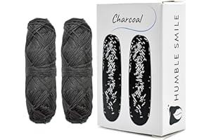 Humble Smile Charcoal Dental Floss Refill, Peppermint Flavor, 2x30 Meters