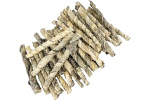 AVANZONA Snacks Perros Naturales, Golosinas para Perros Grandes Pequeños Medianos. TWISTERS de 100% Piel de Bacalao Seco. Omega 3. 160 G