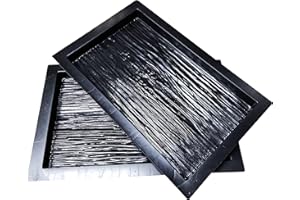 FHONYX 2 PCS stampi in cemento 50x30x4cm, Di Lastre, pannello per decking, imitazione del legno, giardino dei prati, decorazione del giardino, percorso DIY pavimentazione riutilizzabile multifunzione