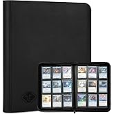TiopLior Ticaret Kartı Klas&ouml;r&uuml; Beyzbol Futbol Spor Kartları i&ccedil;in 9 Cep, 432 Yandan Y&uuml;kleme TCG Zip Binder MTG Yugioh Fotoğraf