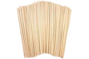 BEE DIFFERENT LTD 100 Wooden Sticks Round Dowels Natural 148mm X 2mm - Wood Dowel Rods - Craft Supplies - Cake Pop Sticks - Styrofoam - Wooden Sticks For Craft - Model Projects Making Building Models