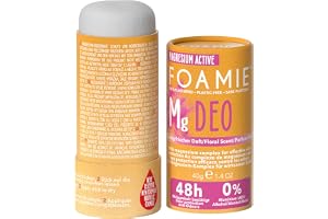 Foamie Solid deodorant för kvinnor "Happy Day" ny formulering, deo stick med blommig parfym, effektivitet 48 timmar utan alum
