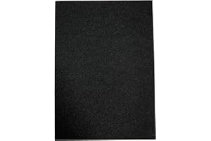 Oakwood Archer A4 Low-Shed Glitter Card-10 Sheets, Card, Black, 0.1 x 21 x 29.5 cm