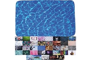 Sanilo Badteppich, viele schöne Badematten zur Auswahl, Badvorleger sehr weich und rutschfest, waschbar und schnelltrocknend (Lagune, 50 x 80 cm)