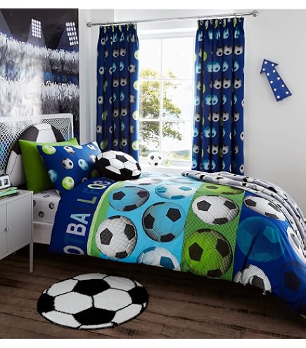 Csparkv – Poster football 3D décoratif 60cm – Autocollant mural en PVC imperméable – Décoration chambre garçon – Art mural pour fans de foot