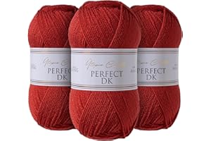 Utopia Crafts DK Double Knitting Yarn 3x 100g (Red Oxide)